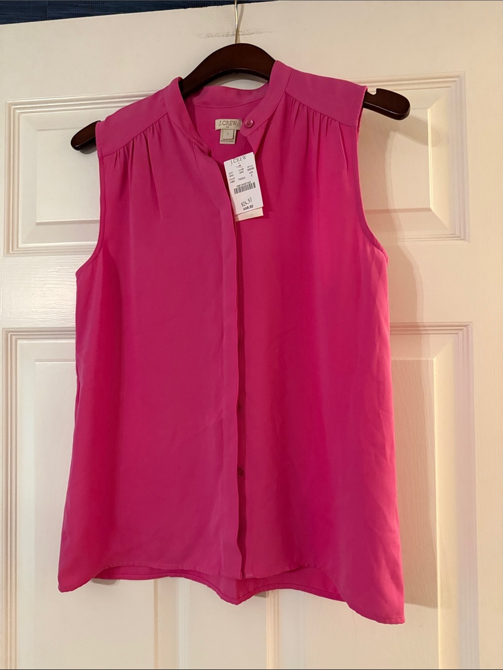NWT J Crew Factory sleeveless shirt 2